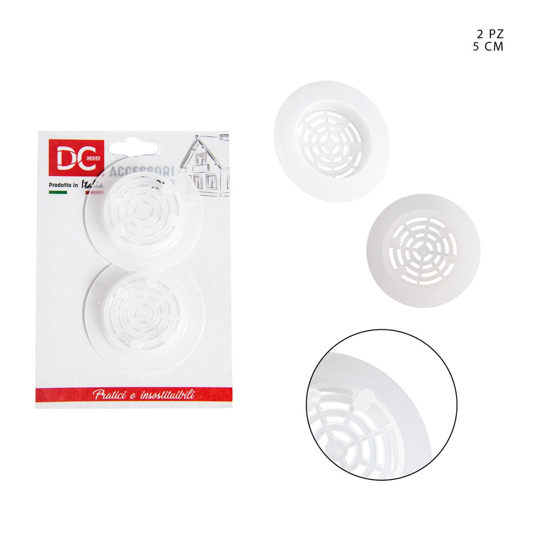 Dc - Filtro Lavello Plastica 5Cm 2Pz