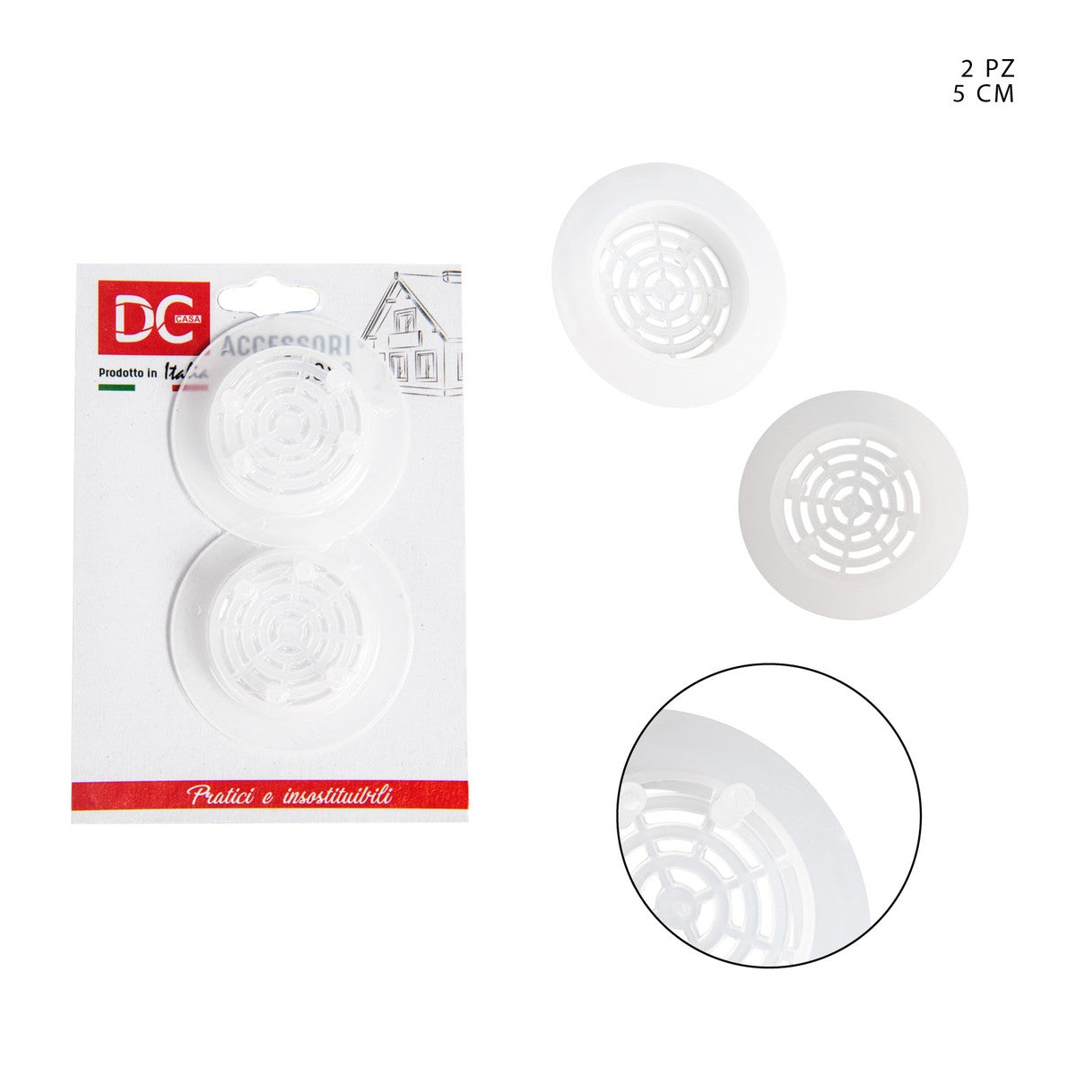 Dc - Filtro Lavello Plastica 5Cm 2Pz