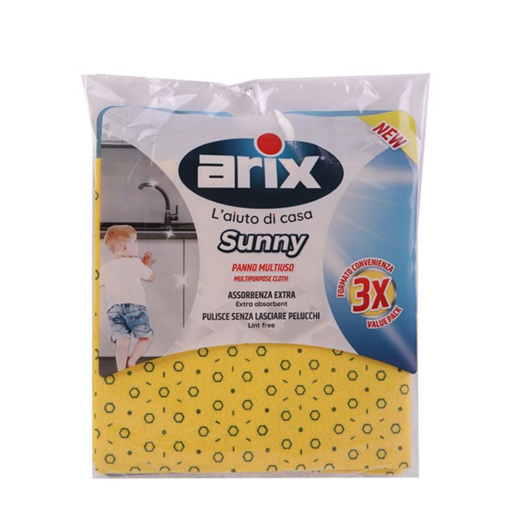 Arix - Panni gialli sunny 3 pz