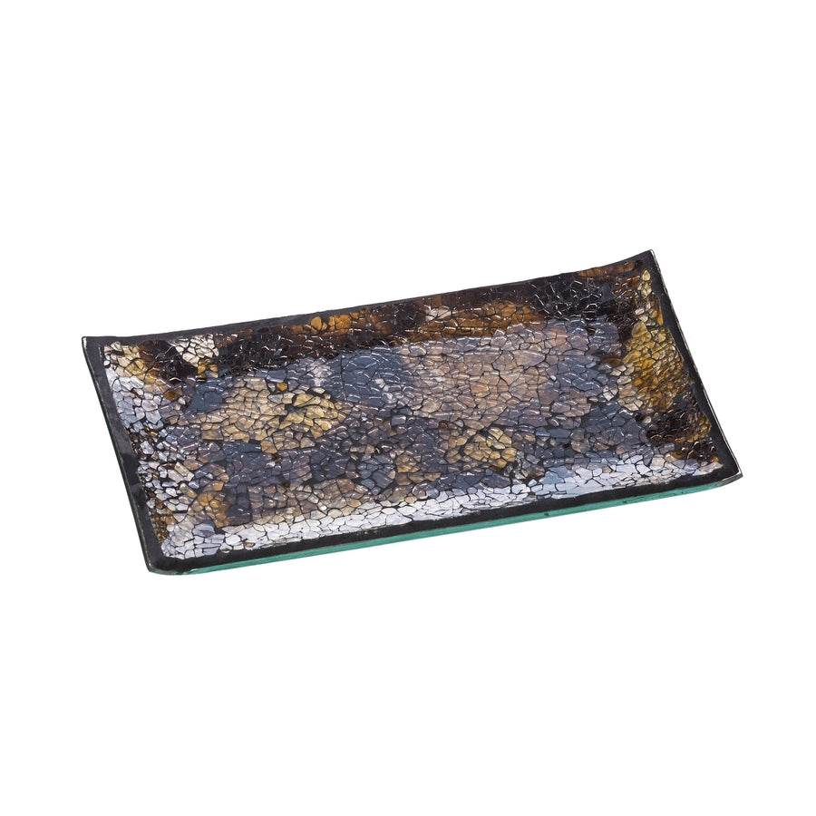 Ad Vassoio Mosaico Assortito 4 Colorazioni 24X14Cm