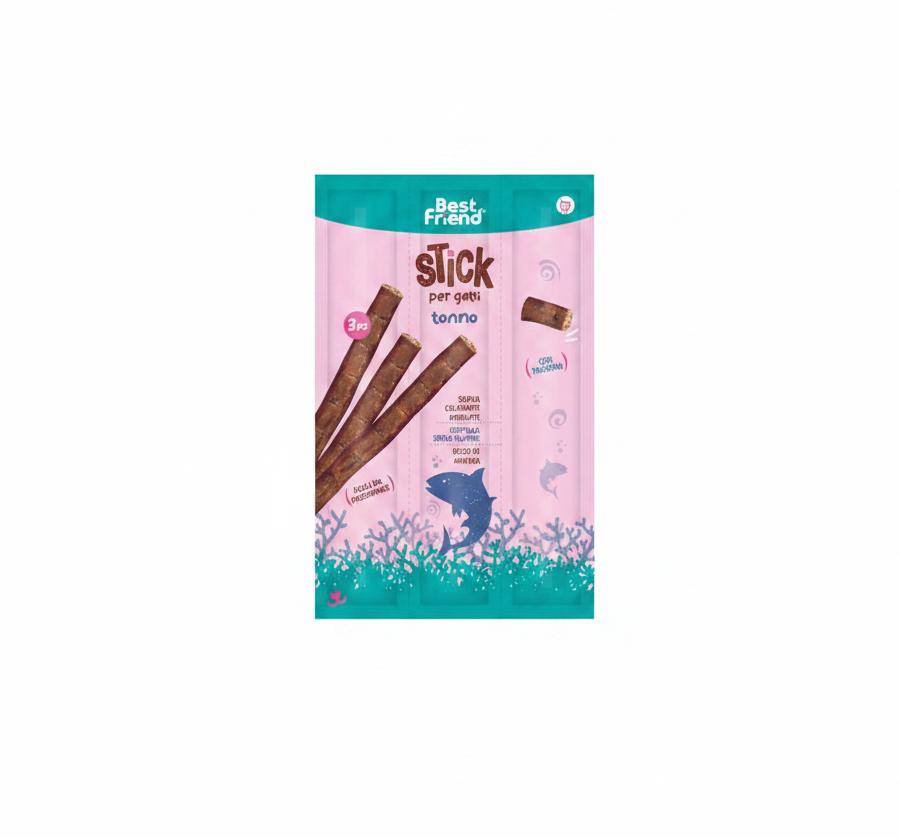 Best Friend 3X Sticks Per Gatti 18 G Tonno