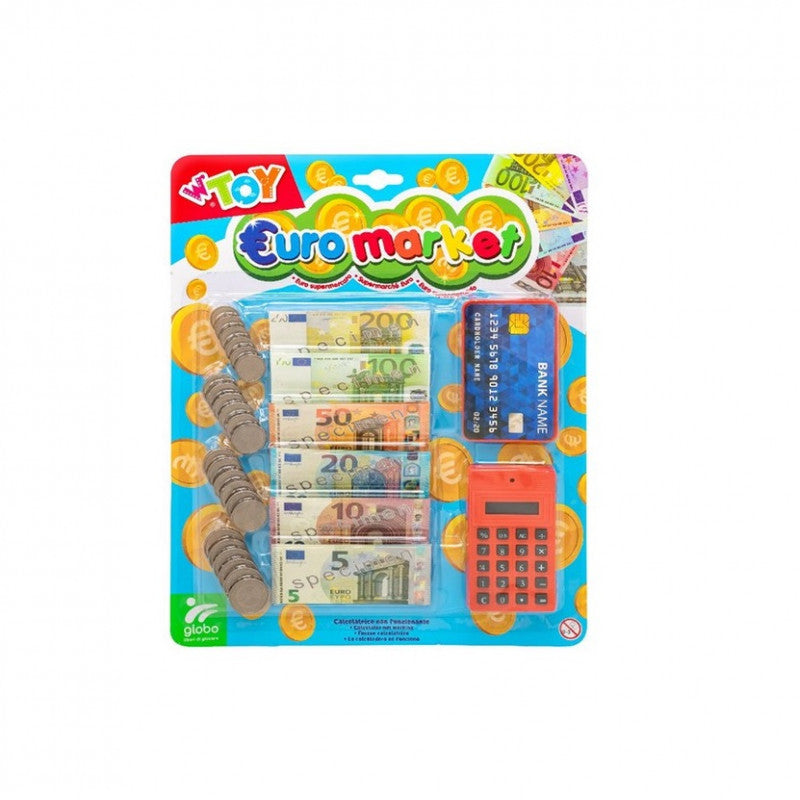 Globo Set Monete/Banconote/Carta Cred/Calcolatrice