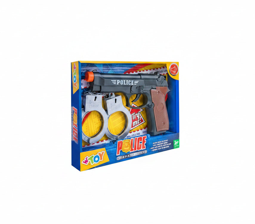 Globo Wtoy Set Polizia con Pistola e Manette