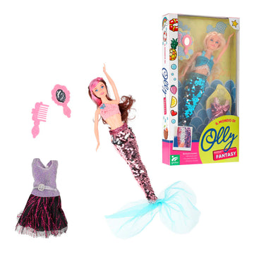 Globo Fashion Doll Sirena 2 In 1 Paillettes