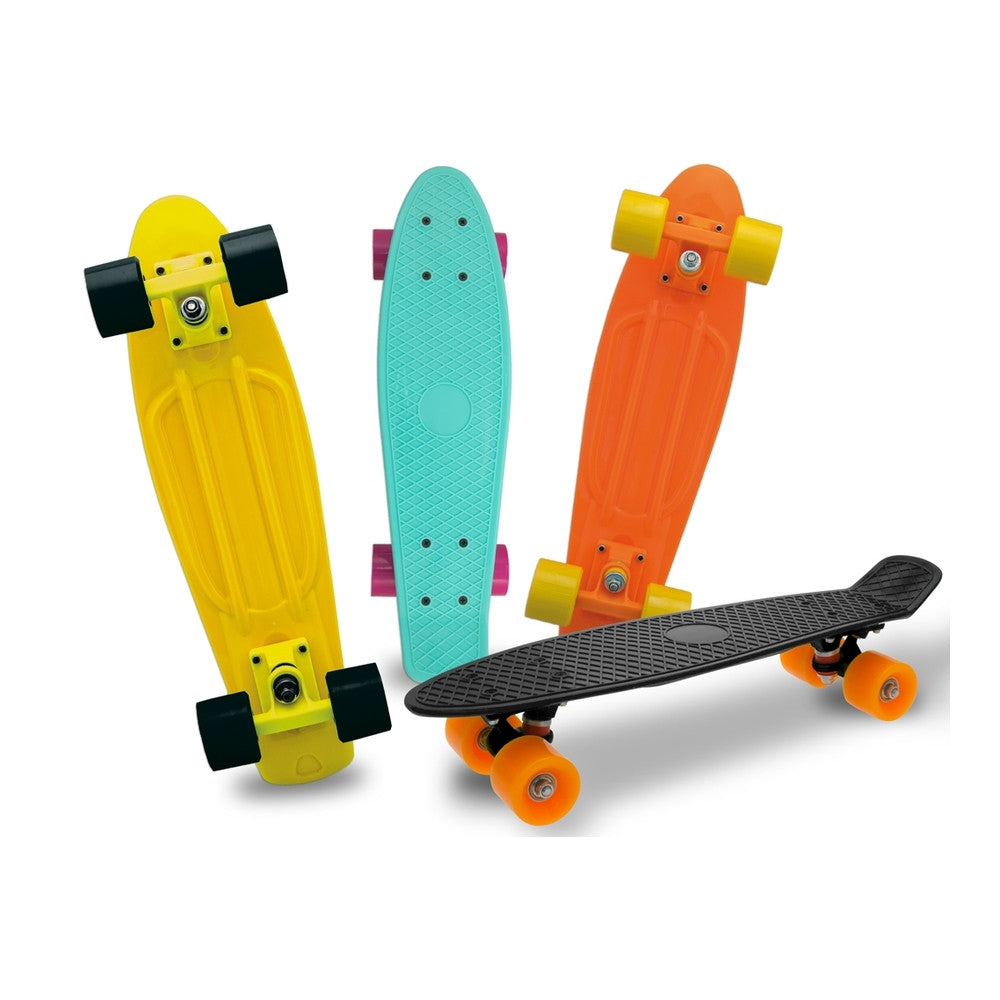 Teosport - Skateboard Col Fluo Abec-5 50Kg 57Cm