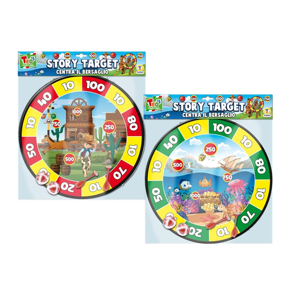 Teorema - Story Target In Velcro con Palline e Freccette colori assortiti