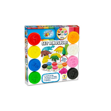 Plastiart - Set Dinosauri 8 Vasetti 28 Gr