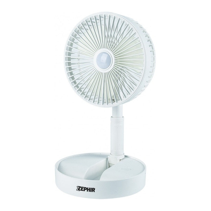 Zephir® - Ventilatore A Piantana Estensibile Con Luce Led Ricar