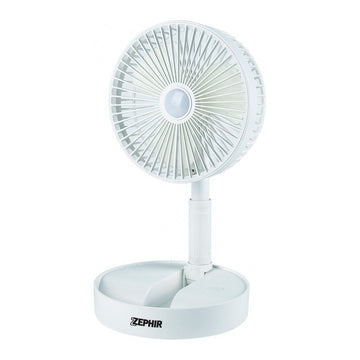 Zephir® - Ventilatore A Piantana Estensibile Con Luce Led Ricar