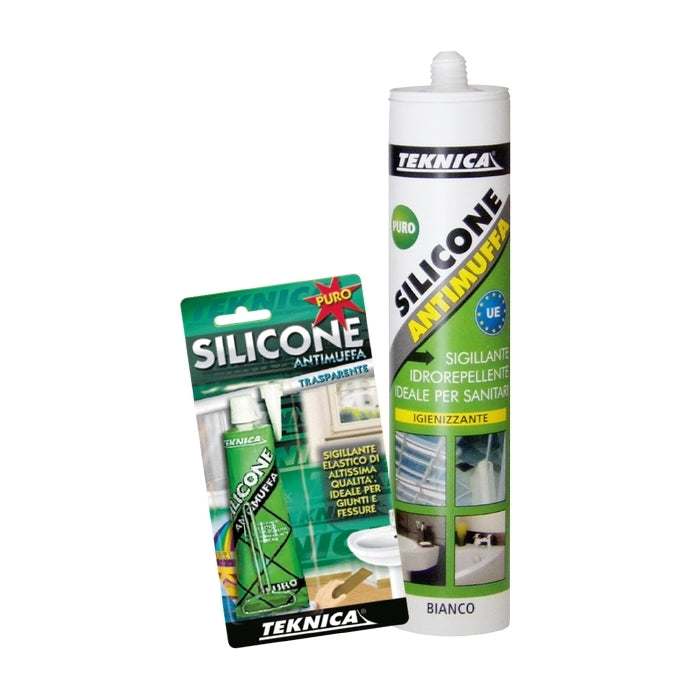 Teknica Silicone Acetico Antimuffa Trasparente 280Ml