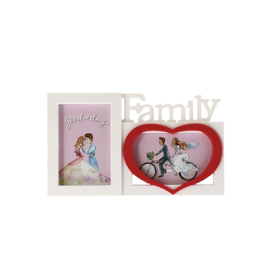 Ad - Decorazione Portafoto "Family" 30X2Xh17,5Cm