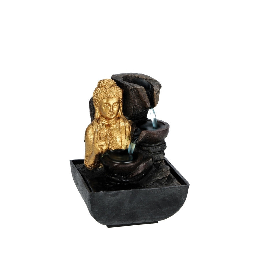 Ad - Fontana Buddha 3 Modelli 14X14X18Cm