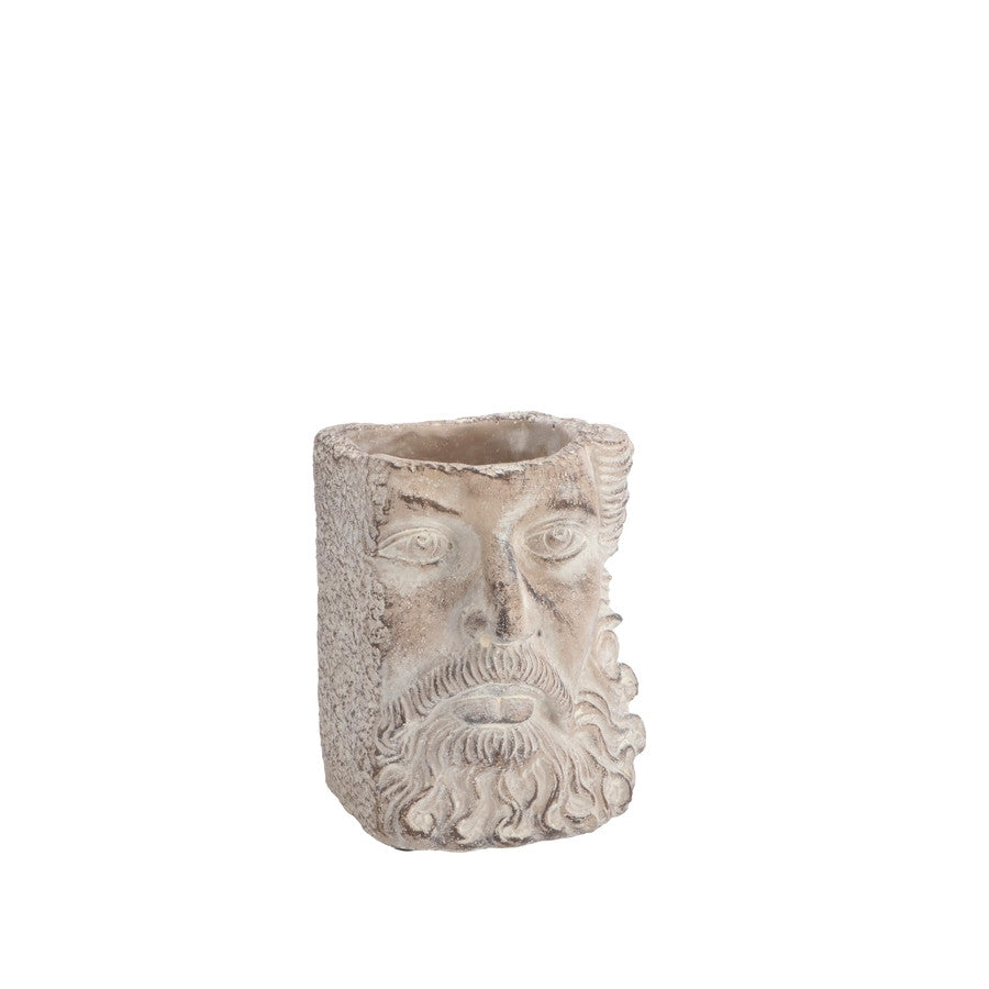 Ad - Vaso Cemento Zeus 2 colori 14,5X14Xh18Cm