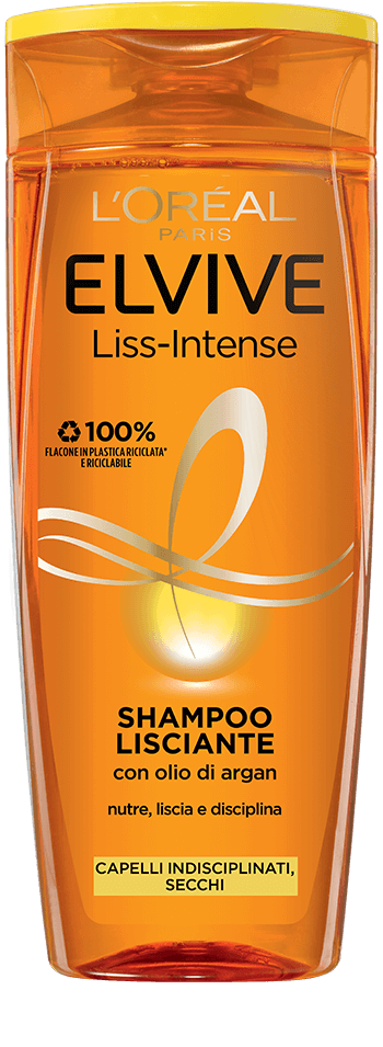 L'oréal elvive shampoo 250ml liss intense olio di argan