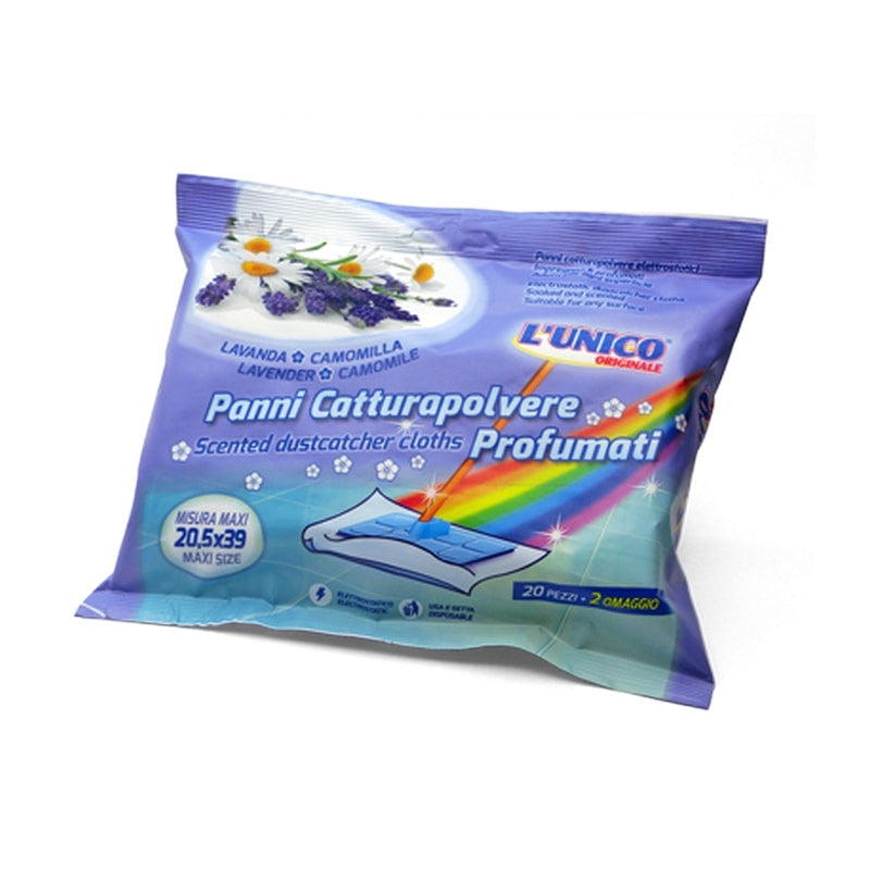 L'unico - Panni Cattura Polvere Profumati lavanda 22Pz