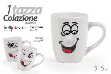 Gicos Tazza Bca Viso 315Ml Assortimento casuale