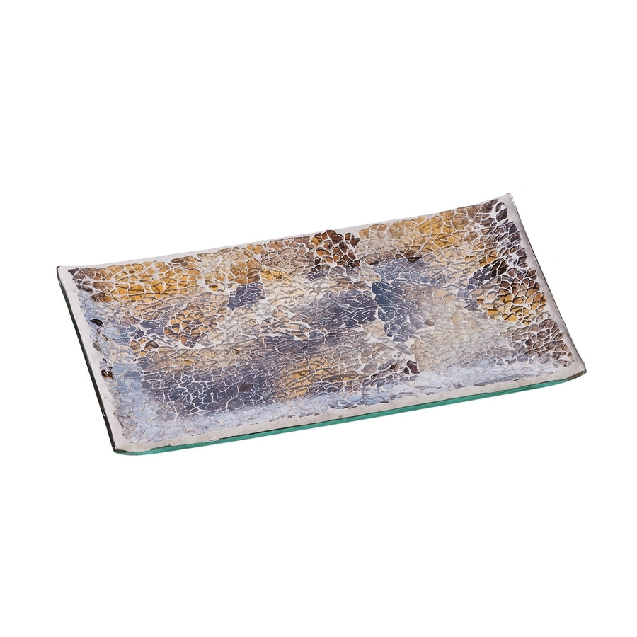 Ad Vassoio Mosaico Assortito 4 Colorazioni 24X14Cm