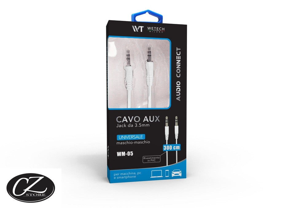 Wetech - Cavo aux jack 3.5 mm 300 cm