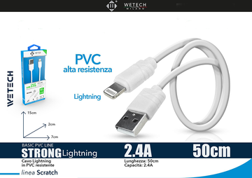 Wetech Cavo Lightning Basic 2A 50Cm Wa620B