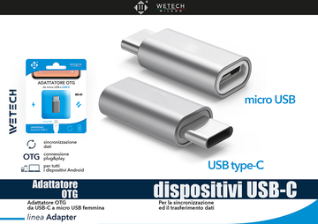 Wetech Adattatore Otg Da Micro Usb A Usb