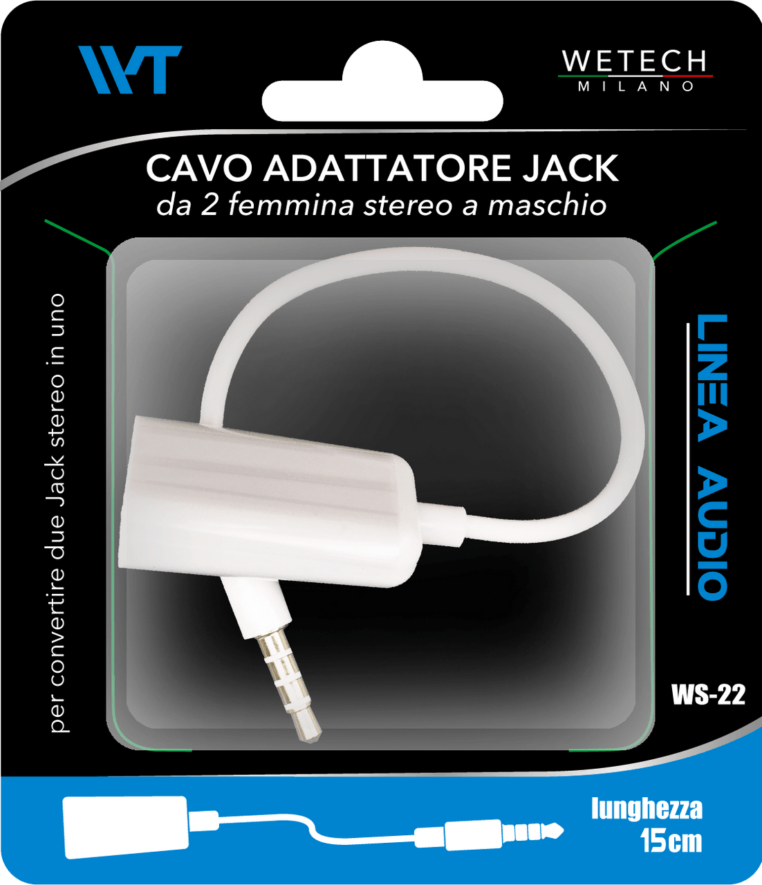 Wetech Audio Jack Adapter F-2 Jack 3.5mm