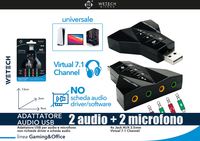 Wetech 4 Input USB Audio Adapter