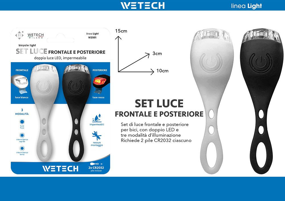 Wetech Luce Frontale E Posteriore -B