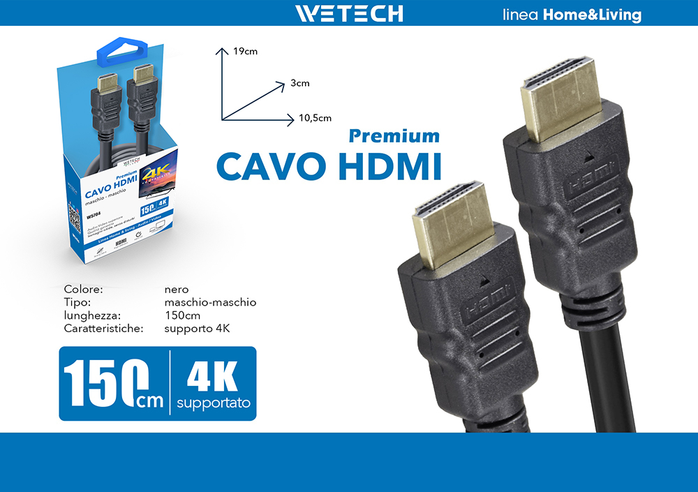 Cavo HDMI Ad Alta Velocità Clicktronic Con Ethernet (5 Metri - Foto 7