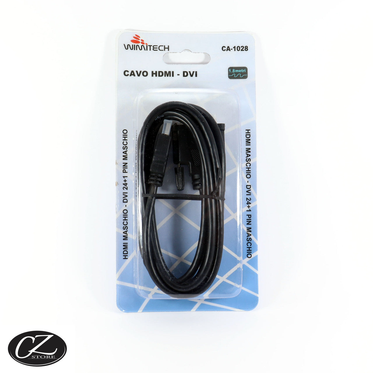 Wimitech - Cavo  HDMI M/DVI 24+1M 1.8MT CA-1028