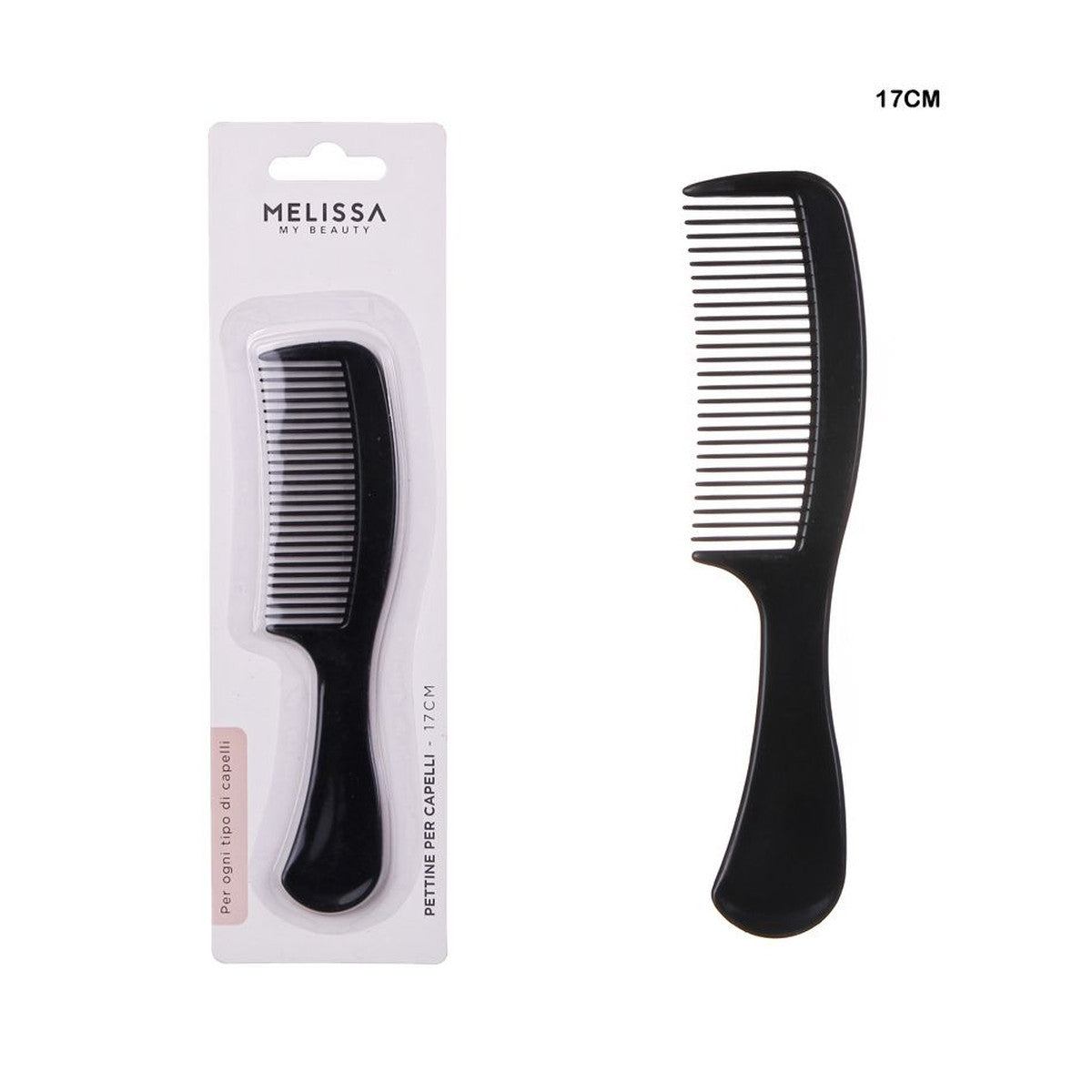 Melissa  - Pettine Capelli 17Cm Nero