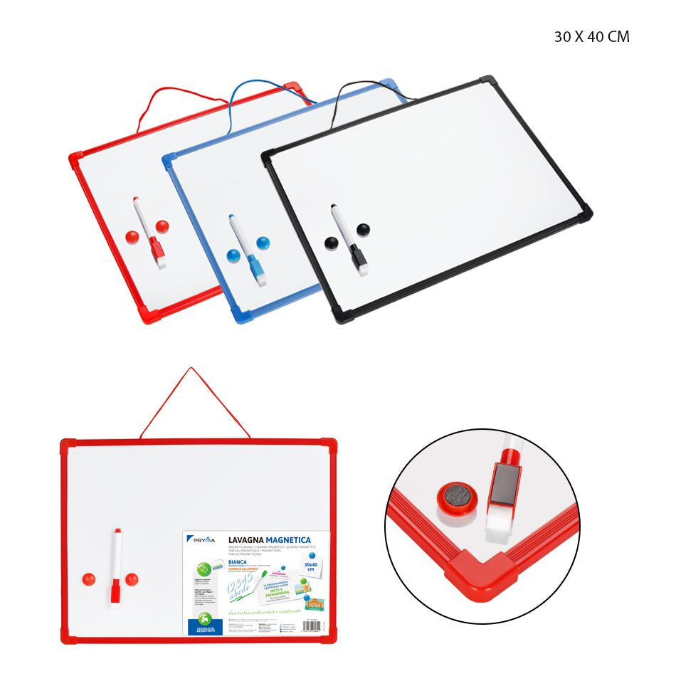 Pryma - Lavagna Magnetica Bianca 30X40Cm Con Appendino