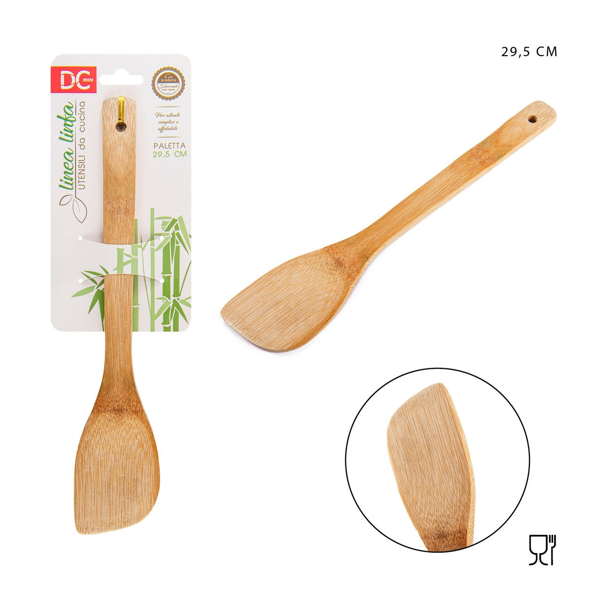 Dc - Mestolame Paletta Rettangolare Bamboo 29.5Cm