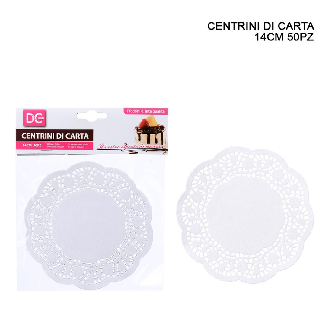 Dc - Centrini Di Carta 14Cm 50Pz