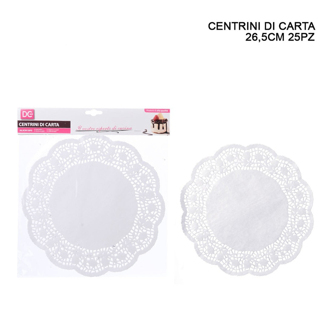 Dc - Centrini Di Carta 26,5Cm 25P