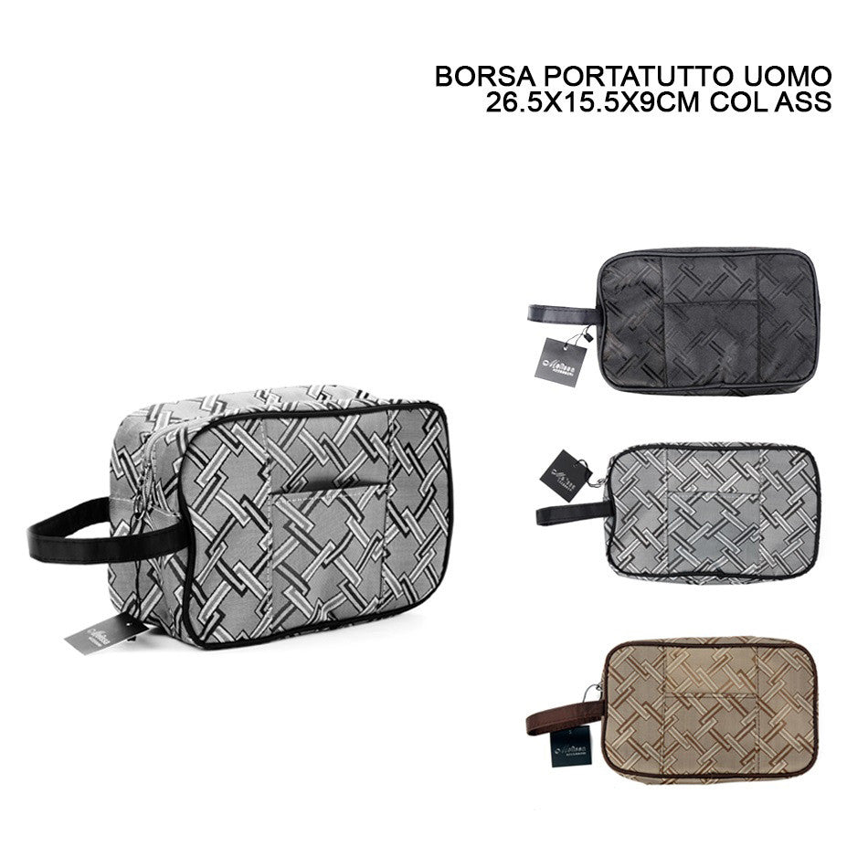 Melissa - Borsa portatutto uomo quadrata colori assortiti