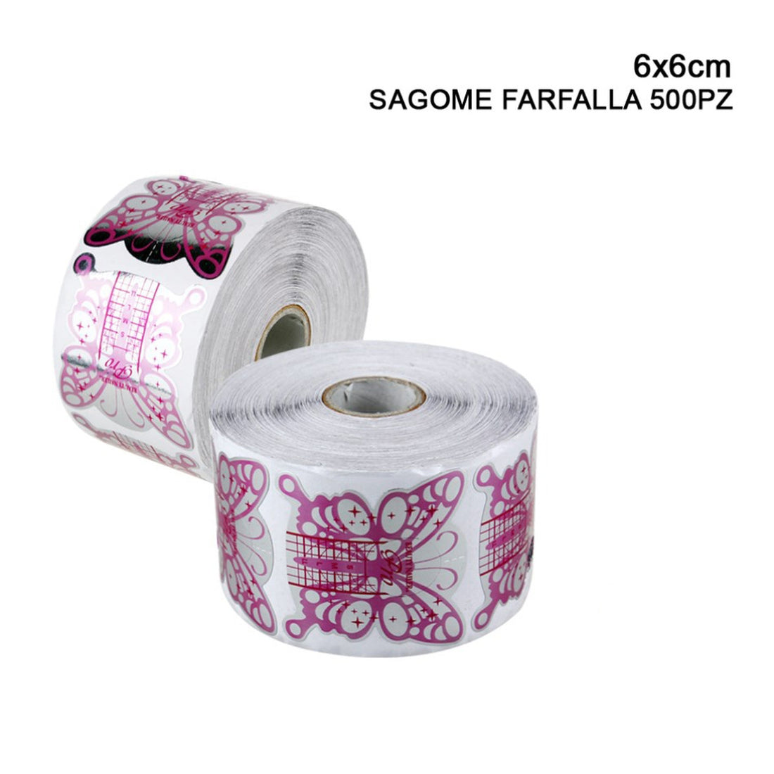 Melissa - Sagome Nail Farfalla 6x6Cm 500Pz