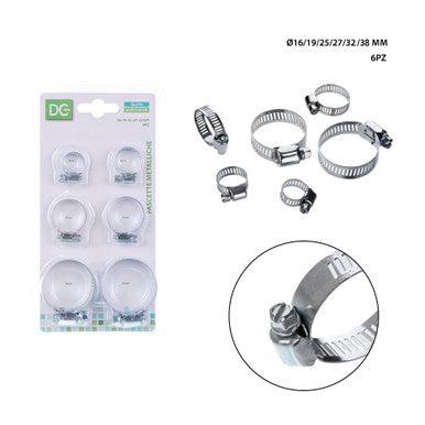 Dc - Fascette Metalliche 16-19-25-27-32Mm 6Pz