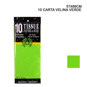 Dc Carta Velina 51X66Cm 10FF Verde