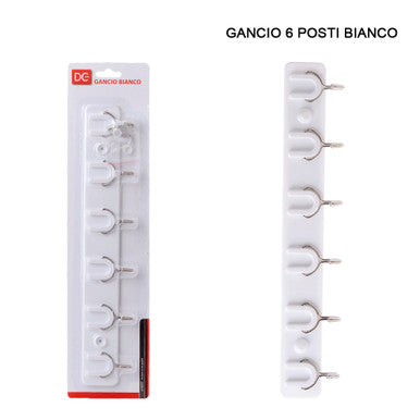 Dc - Gancio C/Viti 6 Posti Bianco