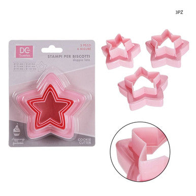 Dc - Formine Dolci Plastica Stella 3Pz Celeste