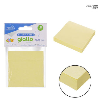 Pryma - Stick Notes 76X76Mm 100Ff Giallo