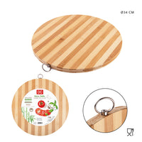 Dc - Tagliere Bamboo  Tondo 34x15Cm