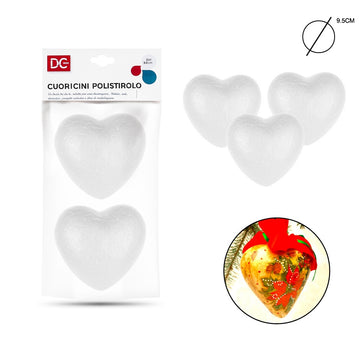 Pryma - Cuore polistirolo 95Cm 2pz bianco