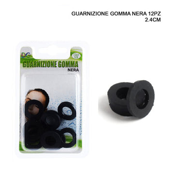 Dc - Guarnizione Di Gomma Nera 24Cm 12Pz