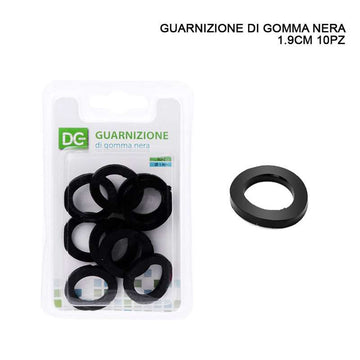 Dc - Guarnizione Di Gomma Nera 19Cm 10Pz