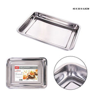 Dc - Teglia Rettangolare Inox 39.5X29.5X4.8Cm