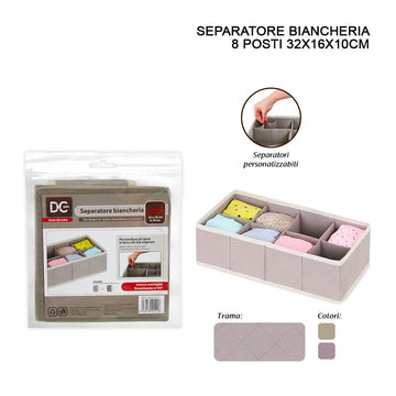 Dc - Separatore Biancheria Fino A 8 Posti 32X16X10Cm