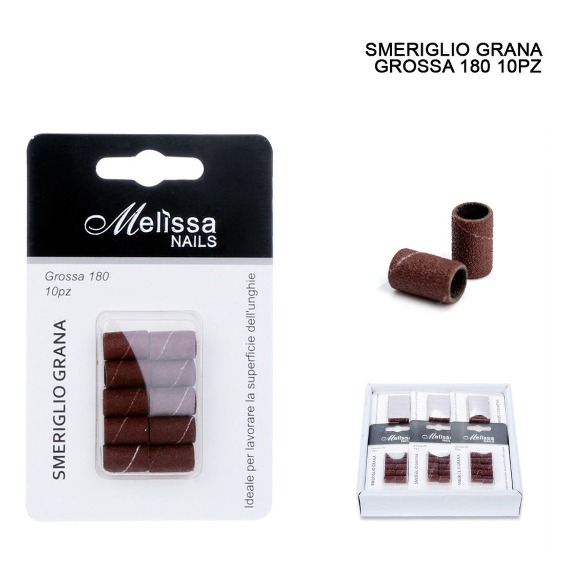 Melissa - Smeriglio Grana Fine 180 10Pz