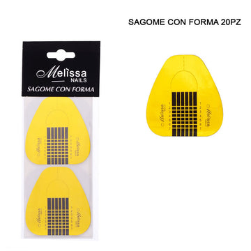 Melissa - Cartine Per Ricostruzione Unghie 20Pz