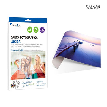 Pryma - Carta Fotografica Lucida A5 180Gr